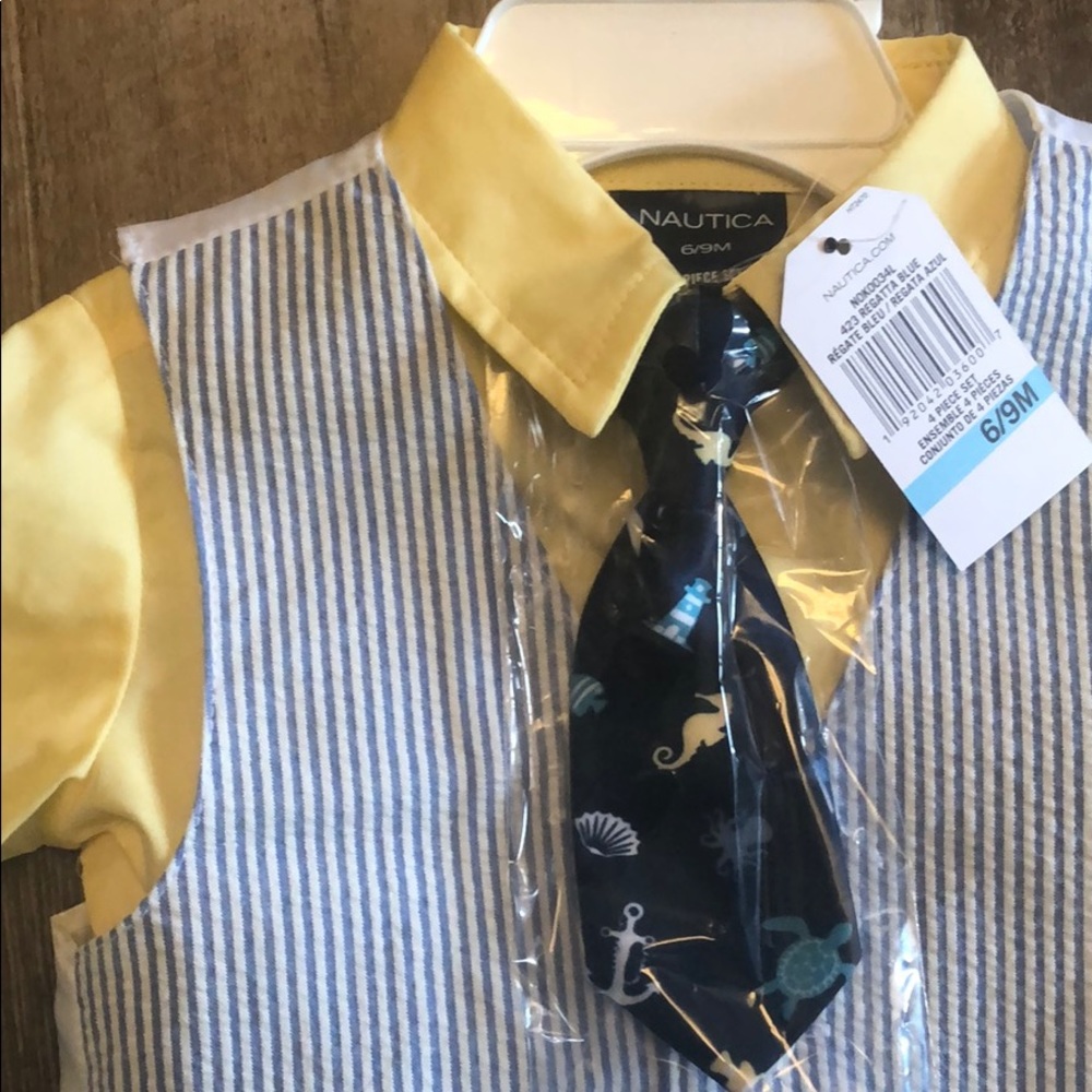 Nautica 6/9months boys suit